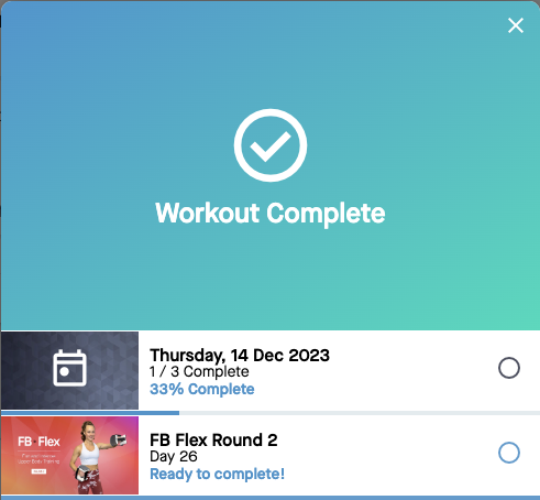 program complete